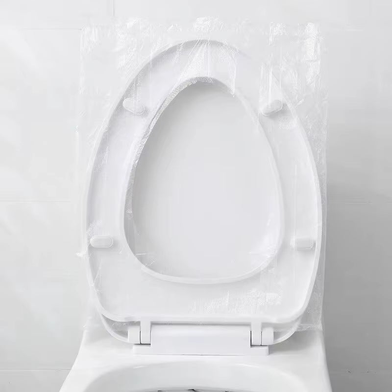 50 Pack Individually Wrapped Disposable Waterproof Toilet Seat Covers, Non-Slip Protectors for Travel